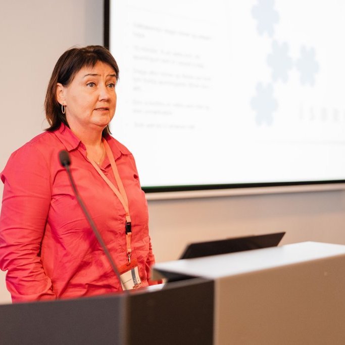 Þorbjörg Halldórsdóttir, frá Ísbrú félagi kennara sem kenna íslensku sem annað mál