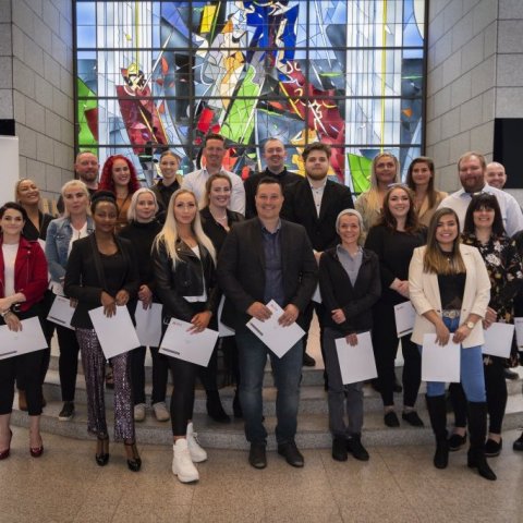 Útskriftarhópur úr Menntastoðum, staðnám, fjarnám og dreifnám. 