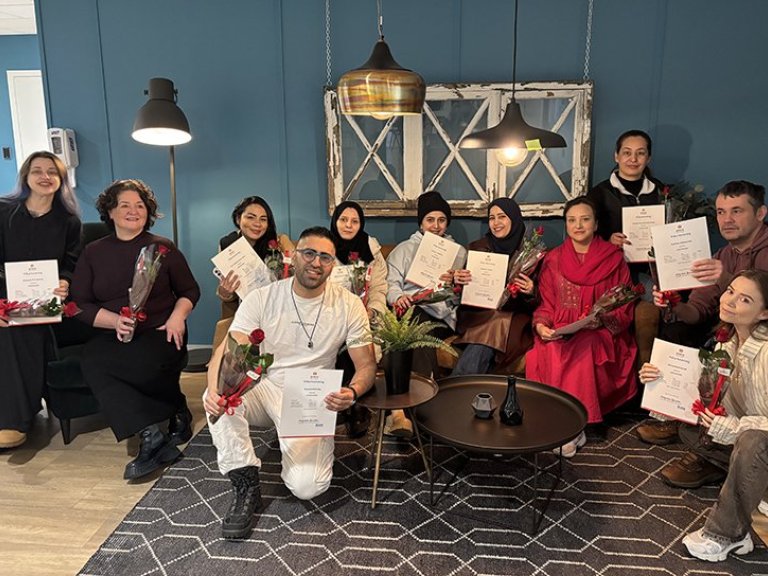 Útskriftarnemar úr leikskólasmiðju 