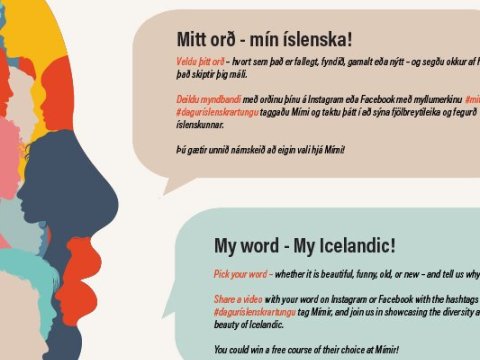 Dagur íslenskrar tungu er á sunnudaginn – Veldu þitt orð