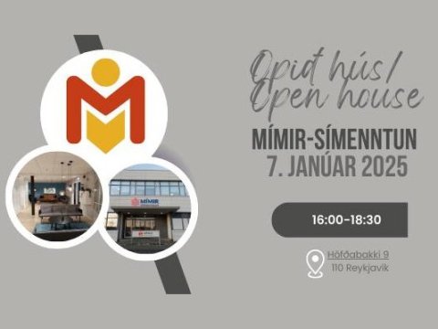 Opið hús 7. janúar 2025/Open house January 7th 2025