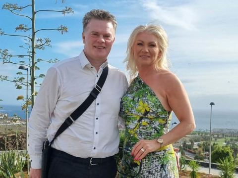 Halldór Halldórsson og Sigríður Hjálmarsdóttir á Tenerfie mynd tekin af mbl.is