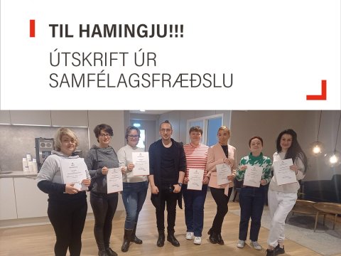 Útskrift úr samfélagsfræðslu